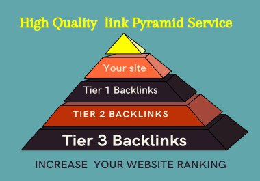 Create a Powerful 4 Tier Link Pyramid Service for Your Website to improve SEO search ranking