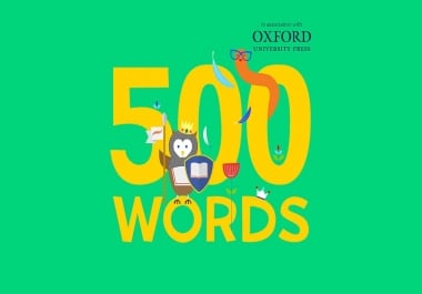 I will write 500 words professionally