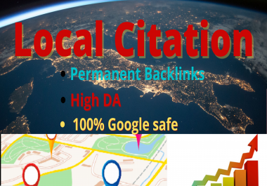 50 Local Citation Backlinks with geotagged images