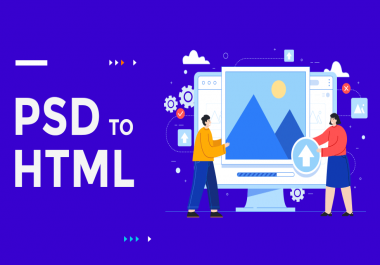 I will convert psd to html responsive bootstrap 4