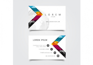I will design interesting business card in short time