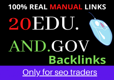20 Edu and Gov backlink for your traffic