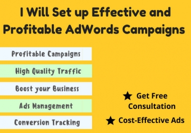 I will setup and manage your google adwords campaign