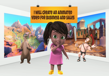 I will create an animated marketing video for business and sales