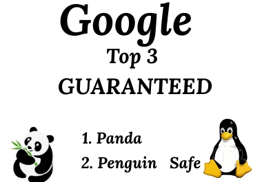 I will create Google top 3 Guaranteed