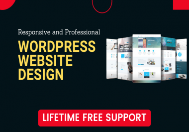 I will build or redesign responsive wordpress website and blog