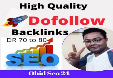 150 high quality DR 70 to 80 manual seo dofollow backlinks