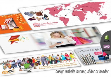 I will design banner,  slider or header your website shopify