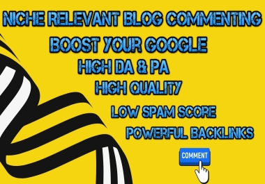 Blog Comments - Create 99 blog commenting backlinks,  including monthly service or instant service