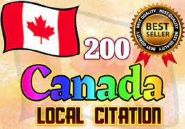 I will do best 200 canada local citations