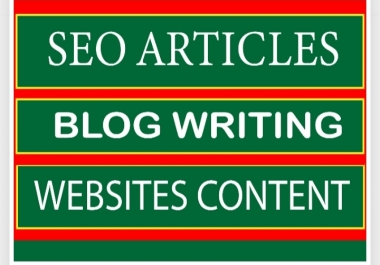 I will write prolific SEO blogs and articles