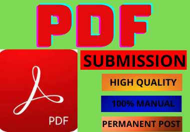 85 PDF Submission High Authority Low Spam Score Website Permanent Dofollow Backlinks