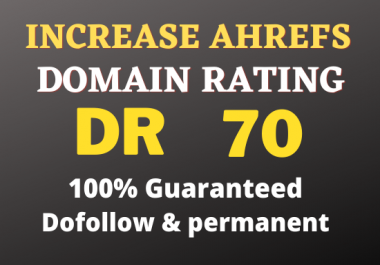 I will increase ahrefs domain rating DR 50 fast