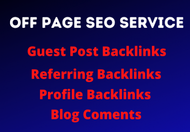 I wil generate quality backlinks for your site, profile,  blog comments & guest post