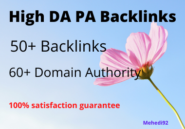 High DA SEO Profile Backlink Service For Your Website