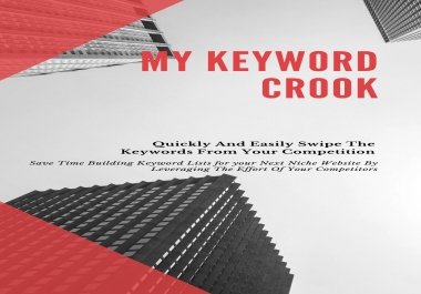 My Keyword Crook- A Software Program that instantly draws in thousands of keyword phrases