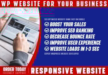 I will Design SEO Friendly WordPress Website to Rank Fast