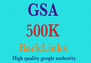 I will blast 500K GSA blog comment backlink for faster Google ranking