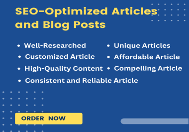I will write 1000 words SEO optimized articles for your blog