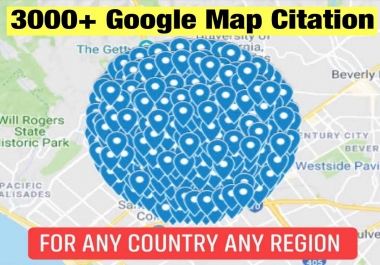 Create 3,000+google map citation and GMB for Local Seo