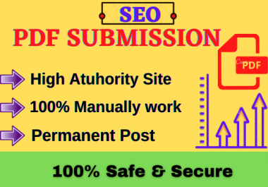 I will do 50 PDF file submission on high authority document sharing sites