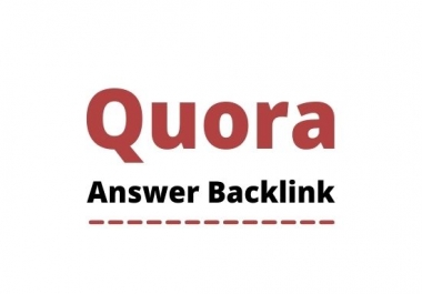 Guaranteed Traffic 3 High Quality Quora Answer Backlinks