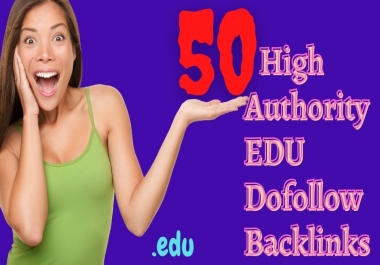 50 unique high authority EDU backlinks for Google ranking