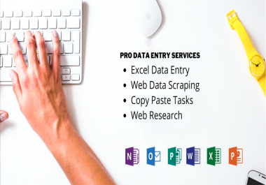 Provide superb excel data entry,  web research,  data entry,  copy paste,  virtual assistant