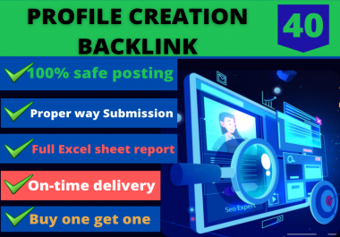 I will provide 40 high quality profile backlinks for you