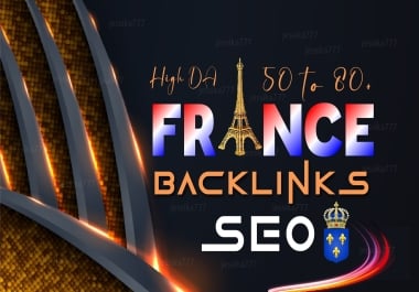 Get niche relevant French backlinks from France and Frence domains