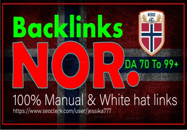 I will build 50 high DA Norway SEO Backlinks Norwegian local SEO link building