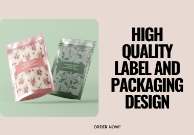 I will design 3d high quality label and packaging designs for your business