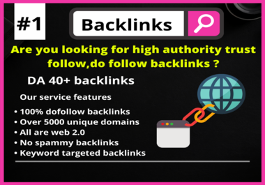 High authority web 2.0 backlinks with 5000+ unique domains
