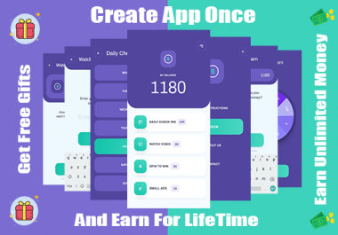 I will build professional android earning app for lifetime earning