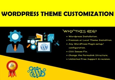 I will install,  fix,  do themeforest wordpress theme customization