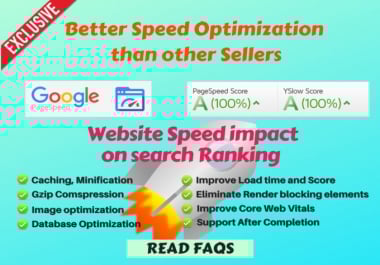 I will speed up your website for gtmetrix and google page speed