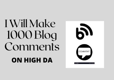 I will provide 1000 blog comments seo Backlinks