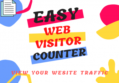 EASY WEB VISITOR COUNTER for website Traffic viewer