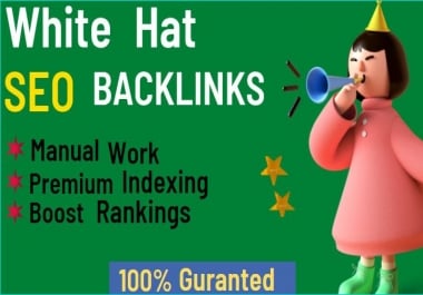I will rank your website by SEO backlinks,  white hat manual link building