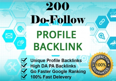 I will create 200 social media profiles backlink for SEO business