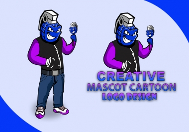 I will design creative mascot cartoon logo design