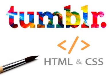 I will register Tumblr blogs theme html and css.