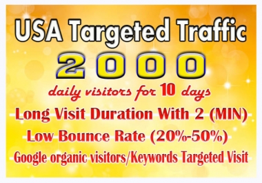 I Will Drive Real Targeted USA Web Traffic