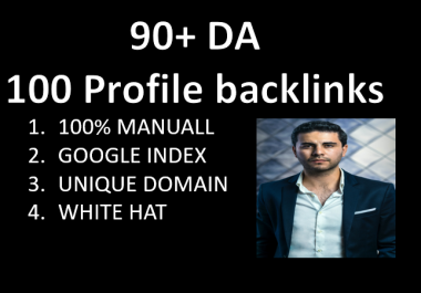 I will provide 100 high DR PR Profile backlinks for google rank