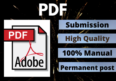 70 PDF Submission High Authority Website Permanent Dofollow Backlinks