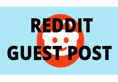 I will give 5 reddit guest post