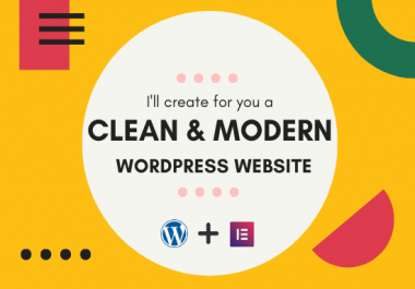 I will design clean & modern WordPress Website