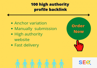 I Will create 100High Quality profile Backlinks For your website permanently