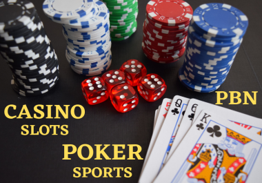 10000+ Super Casino Poker Sports Gambling related Backlink and PBN in Homepage web 2.0 high DA/PA