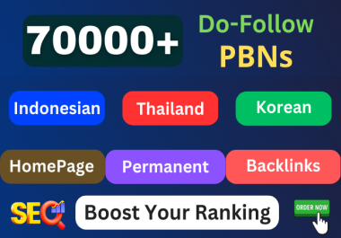 70000+ Indonesian,  Thailand & Korea CASINO PBN web 2.0 homepage Backlinks